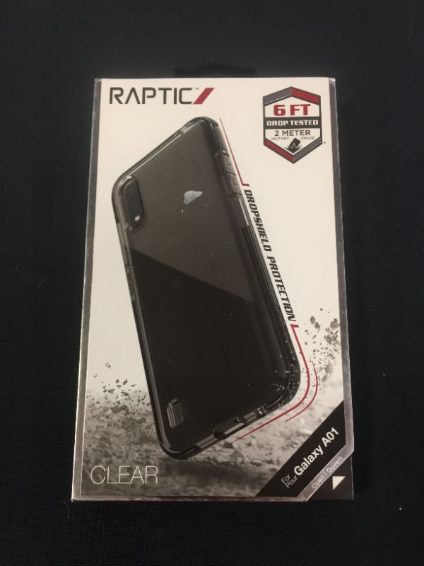 Photo 2 of Raptic 490665 Clear for Samsung A01, Smoked Phone Case