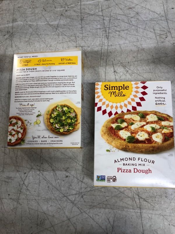 Photo 2 of 2 COUNT Simple Mills Almond Flour Baking Mix, Cauliflower Pizza Dough - Gluten Free, Vegan, Plant Based, 9.8 Ounce (Pack of 1)
