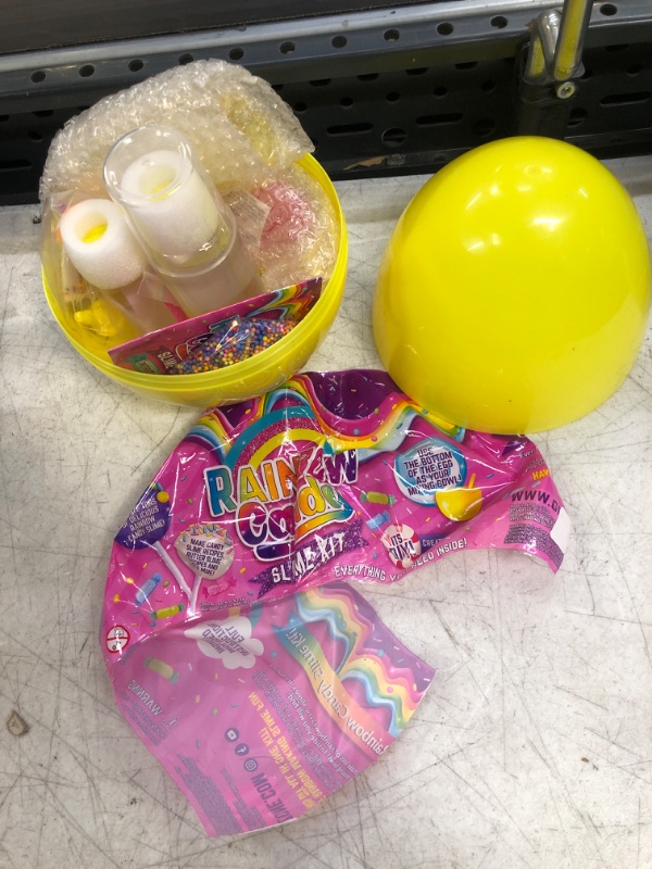 Photo 2 of GirlZone Rainbow Candy DIY Slime Kit, Amazing Slime Kit to Make Rainbow Slime and Cloud Slime, Awesome Girls Slime Making Kit & Sensory Toys for Kids
