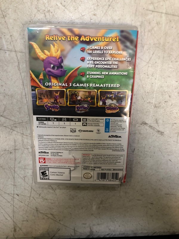 Photo 3 of Spyro Reignited Trilogy - Nintendo Switch
