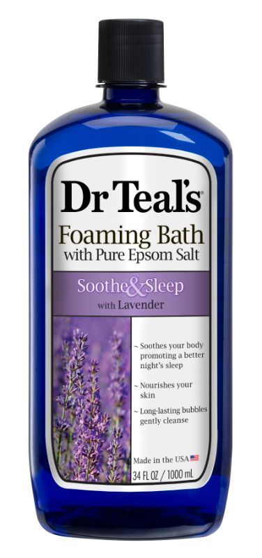 Photo 1 of 2 COUNT Dr Teal S Foaming Bath with Pure Epsom Salt Soothe & Sleep with Lavender 34 Fl Oz
