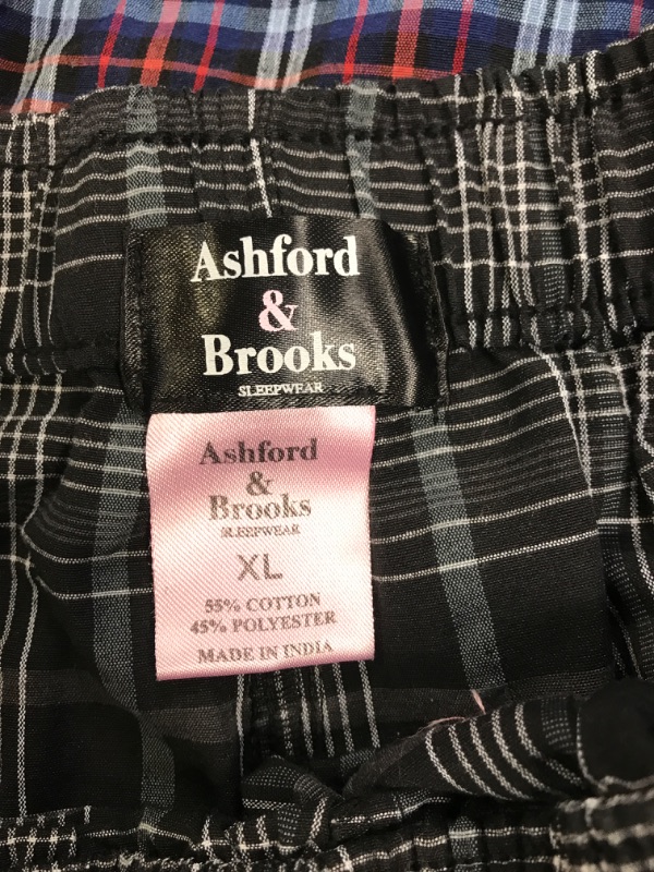 Photo 3 of Ashford & Brooks Women's 2 Pack Woven Plaid Sleep Pajama Lounge Boxer Shorts SIZE XL 
