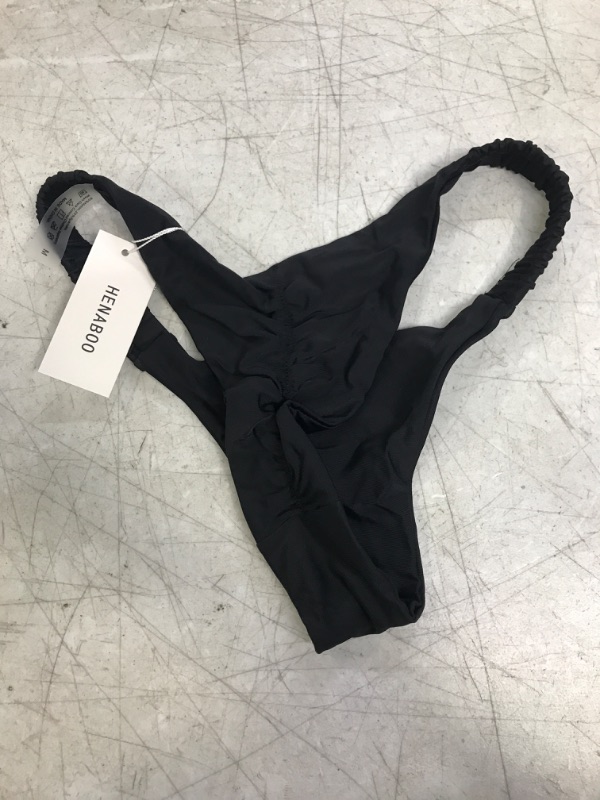 Photo 1 of HENABOO BIKINI BOTTOMS SIZE MEDIUM BLACK 