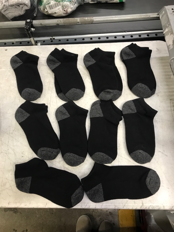 Photo 1 of 10 PAIRS OF BLACK SOCKS LARGE 