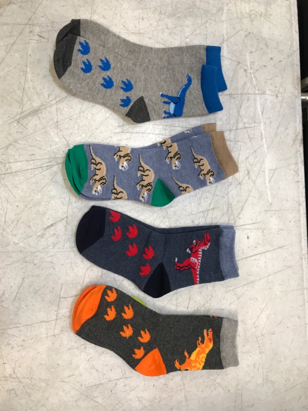 Photo 1 of 4 PAIRS OF DINOSAUR SOCKS 