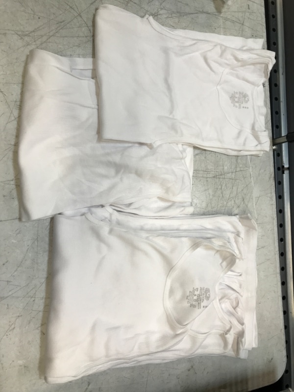 Photo 1 of 10 FRUIT OF THE LOOM LONG TANK TOPS SIZE M WHITE

