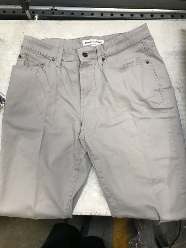 Photo 1 of AMAZON ESSENTIALS GREY PANTS SIZE 32W X 33L 