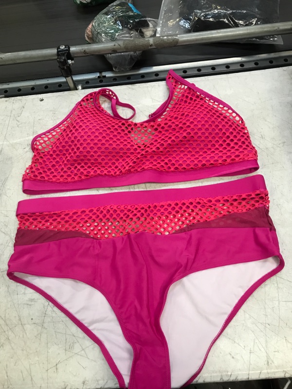 Photo 1 of 3XL NEON PINK BATHING SUIT 