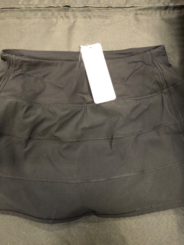 Photo 1 of CRZ YOGA Women's Lightweight High Waisted Tennis Skirts A Line Athletic Workout Running Sports Golf Skorts with Pockets Small Black