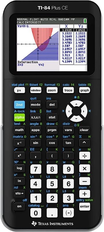 Photo 1 of Texas Instruments TI-84 Plus CE Graphing Calculator Black OPEN BOX