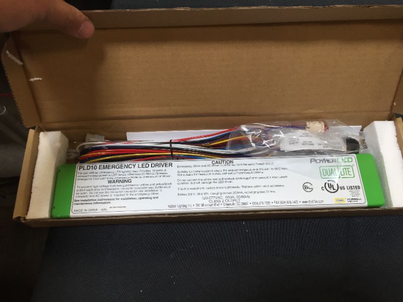 Photo 2 of Dual Lite PLD10 Emergency Lighting LED Driver, 90-Min, 120/277V
