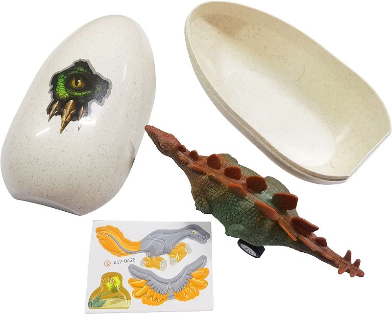 Photo 1 of  4 Pack Unique Jumbo Eggs with Juge Dinosaur Pull Back Cars Holiday Party Favors for Kids Boys Toddlers Easter Basket Stuffers
