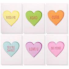 Photo 1 of Hallmark Boxed Christmas Cards, Most Magical Time (16 Cards and 17 Envelopes)  and Best Paper Greetings 12 Pack Candy Heart Blank Valentine's Cards with Envelopes, Galentines, 6 Colorful Designs, 5x7 In