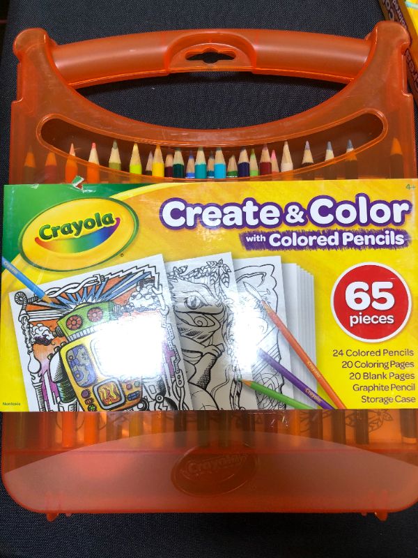 Photo 1 of Crayola Create & Color with Colored Pencils, Travel Art Set