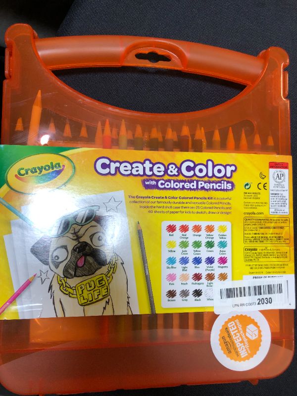 Photo 2 of Crayola Create & Color with Colored Pencils, Travel Art Set