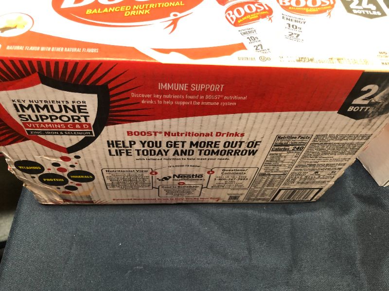 Photo 1 of BOOST ORIGINAL Very Vanilla 24-8 fl. oz. Bottles