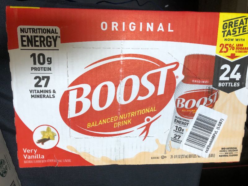 Photo 2 of BOOST ORIGINAL Very Vanilla 24-8 fl. oz. Bottles