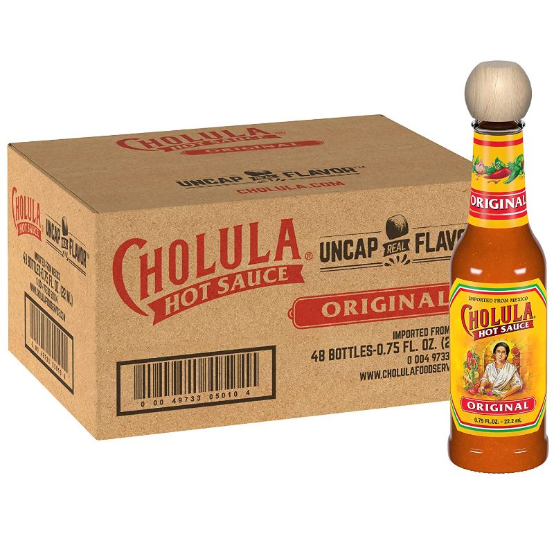 Photo 1 of Cholula Original Hot Sauce 0.75 fl oz Multipack, 48 count--June 2022 best by 
