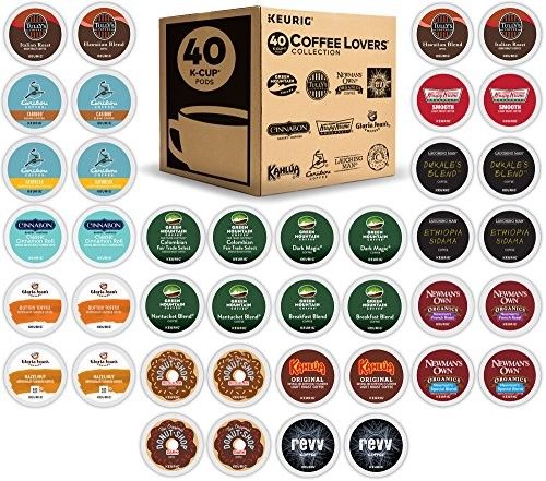 Photo 1 of Coffee Lovers' Collection Variety Pack Keurig K-Cup Pod Sampler, 40 Count--best by Feb 2022
