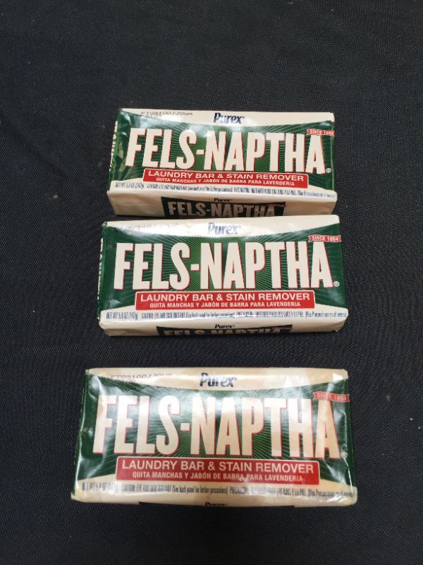 Photo 2 of 3 pack Fels Naptha Dial Laundry Soap
