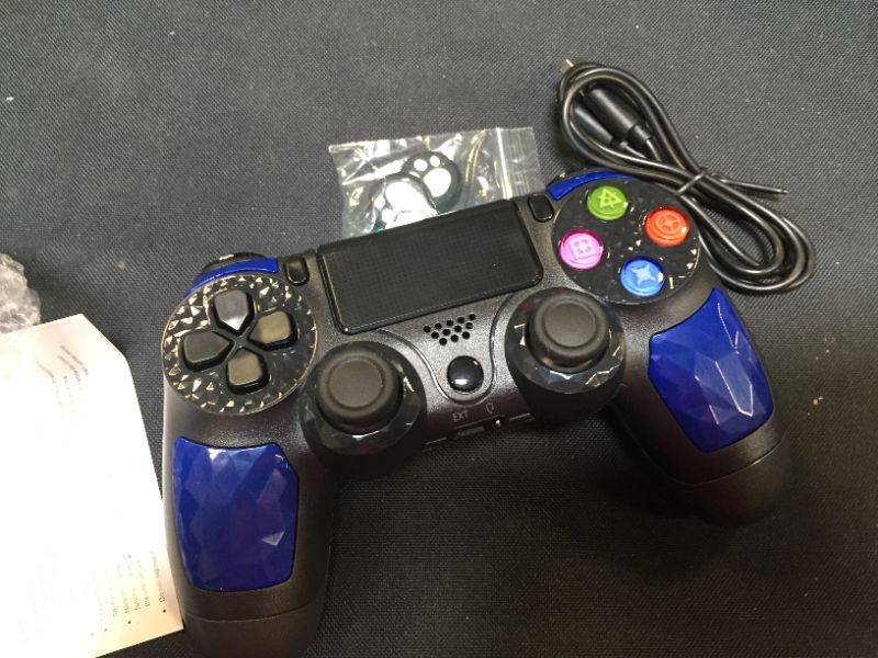 Photo 3 of ORDA Wireless Controller, Wireless Gamepad for PC with Vibration and Audio Function, Mini LED Indicator, USB Cable and Anti-Slip
