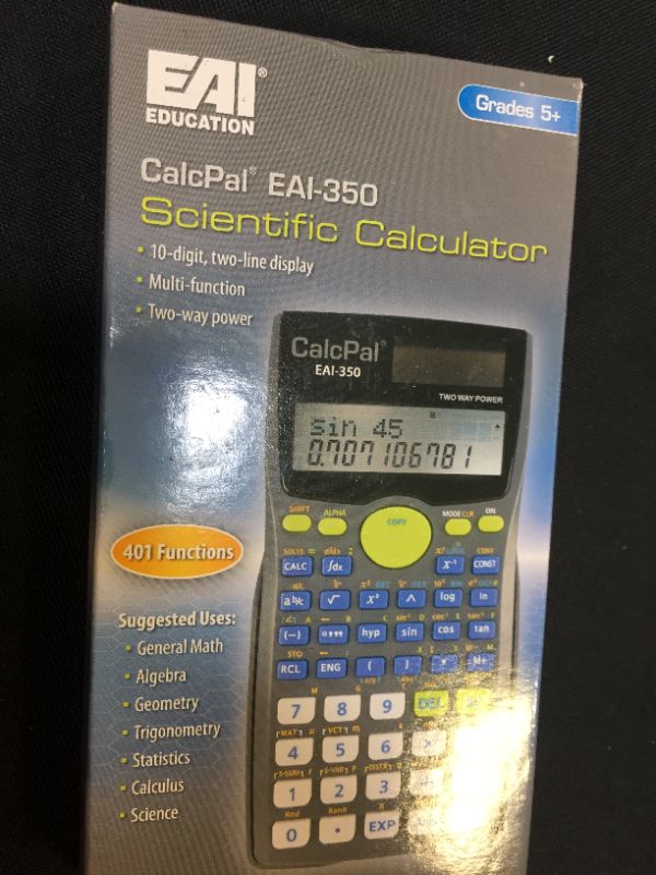 Photo 2 of Eai Education Calcpal Eai-350 Scientific Calculator