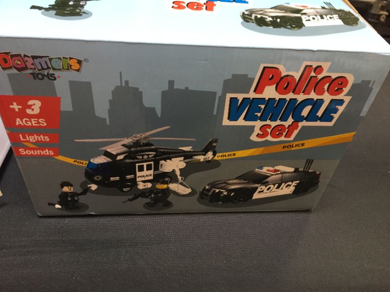 Photo 2 of Friction Powered Emergency Police Rescue Vehicles Toy Set