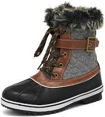 Photo 1 of DREAM PAIRS Women's Mid Calf Waterproof Winter Snow Boots size 6 
