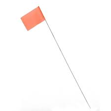 Photo 2 of AdiPro 2 in. x 15 in. Orange Stake Flags (100-Pack)