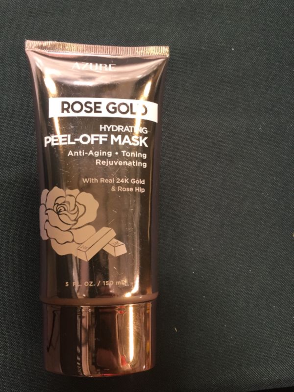 Photo 1 of AZURE Rose Gold Hydrating Peel Off Face Mask- Anti Aging, Toning & Rejuvenating - Removes Blackheads, Dirt & Oils - With Gold and Rose Water - Skin Care Made in Korea - 150mL
