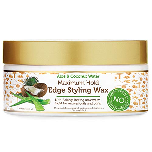 Photo 1 of African Pride Moisture Miracle Maximum Hold Edge & Hair Styling Wax, Enriched with Aloe & Coconut, Controls Edges while Nourishing & Protecting Against Breakage, 6 oz

