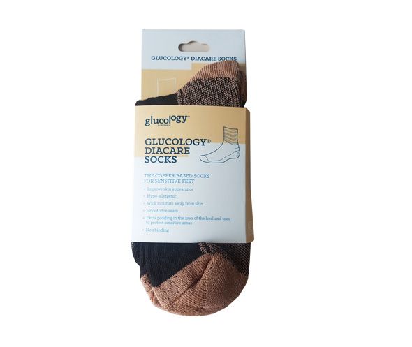 Photo 1 of Glucology Classic Socks  Colour: Black
Size: Men's 9.5-11 Women's 10.5-12
