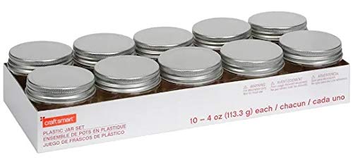 Photo 1 of 4oz. Plastic Mason Jars 10 Count

