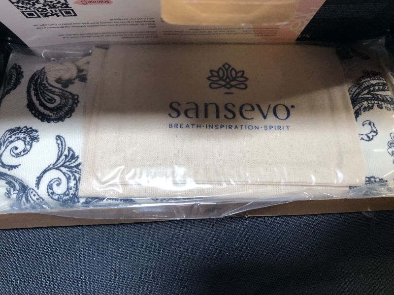 Photo 1 of SANSEVO Lavender Eye Pillow - Weighted Eye Pillows for Relaxation Sleeping Meditation Yoga Eye Pillow, Aromatherapy Heated Lavender Eye Mask, Self Care Gifts