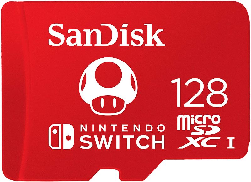 Photo 1 of SanDisk 128GB microSDXC-Card, Licensed for Nintendo-Switch - SDSQXAO-128G-GNCZN
