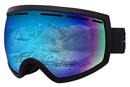 Photo 1 of Ski & Snowboard Goggles - Dual-Layer Lens Snow Goggles for Skiing, Snowboarding, Motorcycling & Winter Sports - Anti-Fog and Helmet Compatible - UV400 Protection - Fits Men, Women & Youth
