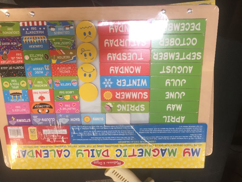 Photo 2 of Melissa & Doug My First Daily Magnetic Calendar

