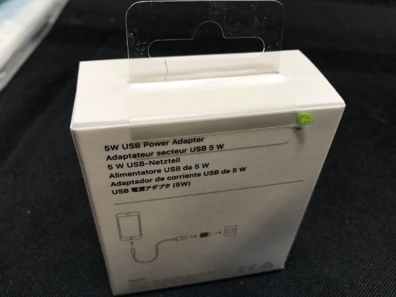 Photo 3 of Apple 5W USB Power Adapter -- Factory Sealed