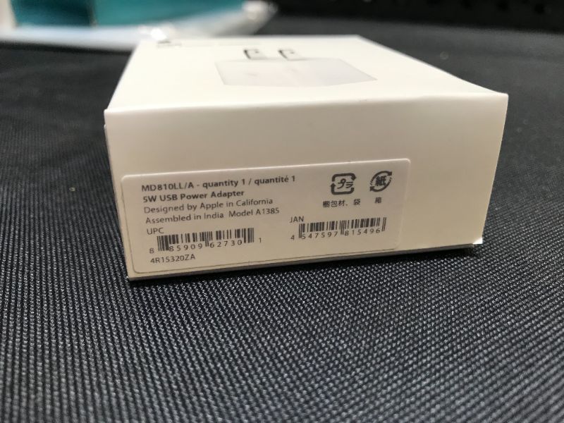 Photo 4 of Apple 5W USB Power Adapter -- Factory Sealed
