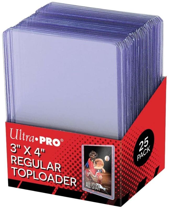 Photo 1 of 25 - Ultra Pro 3 X 4 Top Loader Card Holder for Baseball, Football, Basketball, Hockey, Golf, Single Sports Cards Top Loads - Sportcards Card Collecting Supplies
