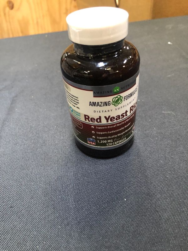 Photo 2 of Amazing Formulas Red Yeast Rice 1200mg Per Serving Capsules (120 Count)
BB: 09/23

