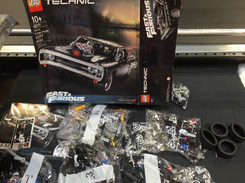 Photo 2 of LEGO Technic Fast & Furious Dom’s Dodge Charger 42111 Race Car Toy Building Set (1077 Pieces)
