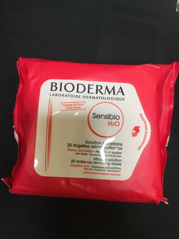 Photo 2 of Bioderma - Sensibio H2O - Biodegradables Wipes - Cleansing and Make-Up Removing - Skin Soothing - for Sensitive Skin

