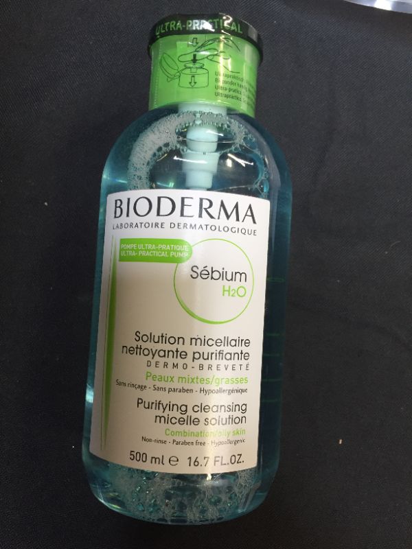 Photo 1 of Bioderma - Sébium H2O - Micellar Water - Facial Cleanser and Makeup Remover - Face Cleanser for Combination to Oily Skin
