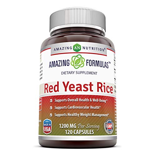 Photo 1 of Amazing Nutrition Red Yeast Rice 1200mg Per Serving Capsules--expires Sep 2022 
