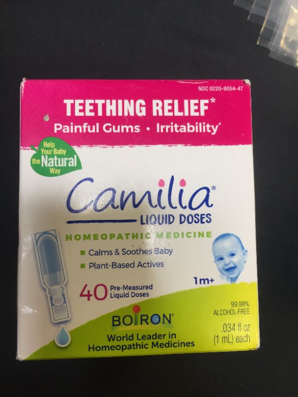 Photo 2 of Boiron Camilia Baby Teething Relief Medicine, 40 Count--expires June 2023 

