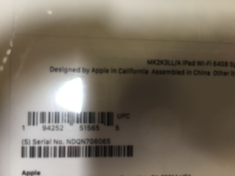Photo 1 of 2021 Apple 10.2-inch iPad - Space Gray

