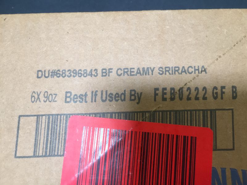 Photo 2 of Best Foods Spread and Dressing For Burgers, Salads, Sandwiches and more Creamy Sriracha Squeeze Bottle 9 Oz, Pack of 6--bb Feb 2022
