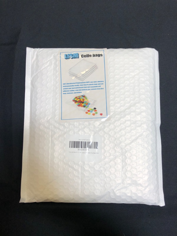 Photo 2 of 400 Pack 5" x 7" Thick Clear Cello Self Adhesive Seal Bags Durable Plastic Resealable Self-Sealing Poly Cellophane Bag Packaging Bakery Cookie Candy Card Gifts OPP Bags
