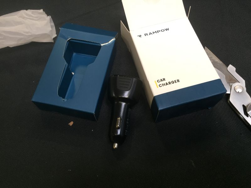 Photo 1 of USB C Car Charger,RAMPOW 37.5W Mini Dual Port Fast Car Charger with 18W PD 3.0 & 19.5W QC 3.0 Compatible for iPhone 13/13Pro/12/12 Pro/12 Pro Max/12 Mini/iPad,MacBook,Samsung S21/20/10, Note20/10
